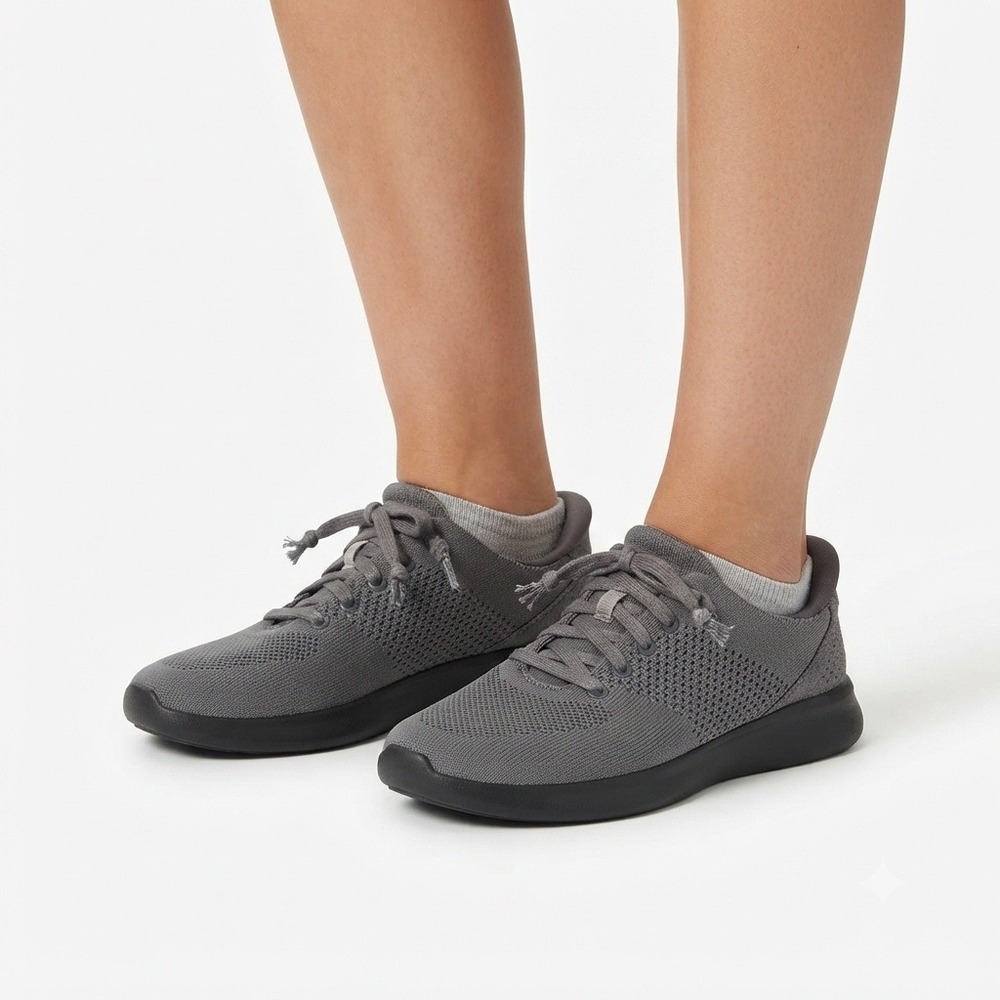 Kizik Shoes Womems 8.5 Lima Slip On Sneakers Gray Hands Free Walking DLIMGT05